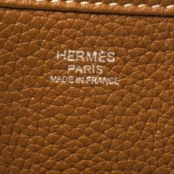 Hermes Gold Togo Leather Evelyne III GM Bag For Women -Deals Hermes Store luxury women hermes used handbags p398813 006