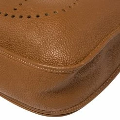 Hermes Gold Togo Leather Evelyne III GM Bag For Women -Deals Hermes Store luxury women hermes used handbags p398813 009