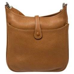 Hermes Gold Togo Leather Evelyne III GM Bag For Women -Deals Hermes Store luxury women hermes used handbags p398813 012