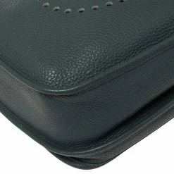 Hermes Bleu Orage Taurillon Clemence Leather Evelyne III GM Bag For Women -Deals Hermes Store luxury women hermes used handbags p399183 011