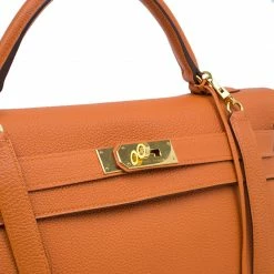 Hermes Orange Togo Leather Kelly 40 Bag For Women -Deals Hermes Store luxury women hermes used handbags p40375 008