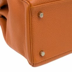 Hermes Orange Togo Leather Kelly 40 Bag For Women -Deals Hermes Store luxury women hermes used handbags p40375 012