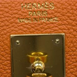 Hermes Orange Togo Leather Kelly 40 Bag For Women -Deals Hermes Store luxury women hermes used handbags p40375 015