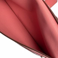 Hermes Rose Confetti Epsom Leather Bearn Classic Wallet For Women -Deals Hermes Store luxury women hermes used handbags p404472 001