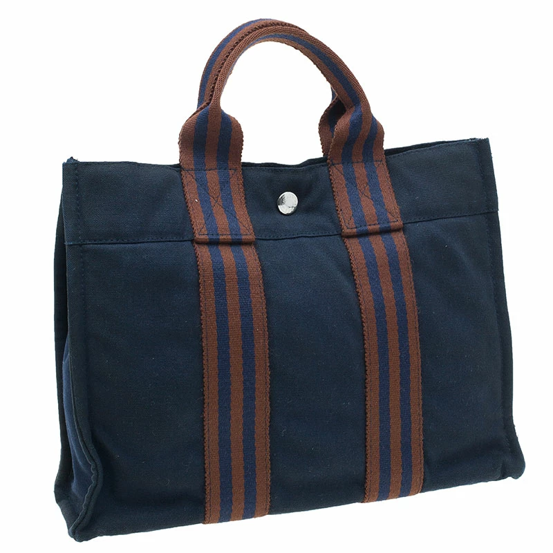 Hermes Navy Blue Fourre-Tout Tote PM For Women 5 Hermes Navy Blue Fourre-Tout Tote PM For Women - Image 3