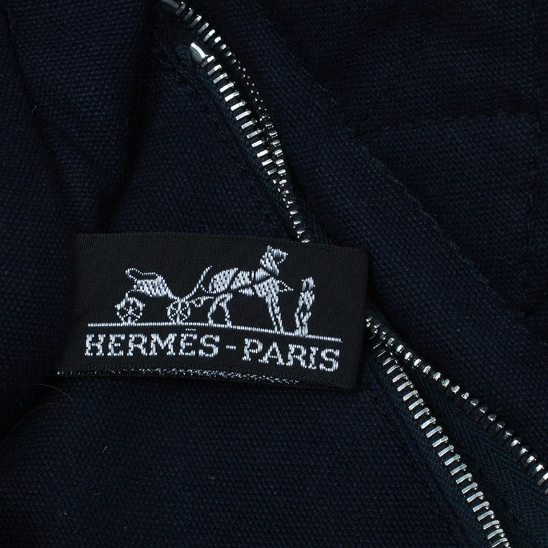 Hermes Navy Blue Fourre-Tout Tote PM For Women 16 Hermes Navy Blue Fourre-Tout Tote PM For Women - Image 14