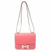 Hermes Hermés Rose Azalee Swift Leather Palladium Hardware Constance 18 Bag For Women 2 Hermes Hermés Rose Azalee Swift Leather Palladium Hardware Constance 18 Bag For Women -Deals Hermes Store luxury women hermes used handbags p406118 002