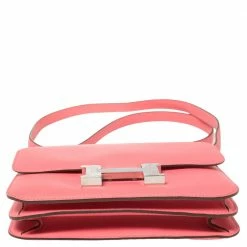 Hermes Hermés Rose Azalee Swift Leather Palladium Hardware Constance 18 Bag For Women -Deals Hermes Store luxury women hermes used handbags p406118 007