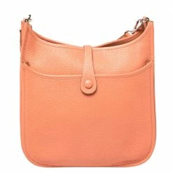 Hermes Rose Tea Taurillon Clemence Leather Evelyne III PM Bag For Women -Deals Hermes Store luxury women hermes used handbags p407680 002
