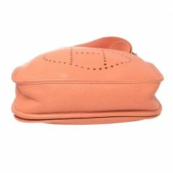 Hermes Rose Tea Taurillon Clemence Leather Evelyne III PM Bag For Women -Deals Hermes Store luxury women hermes used handbags p407680 009