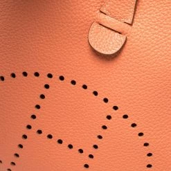 Hermes Rose Tea Taurillon Clemence Leather Evelyne III PM Bag For Women -Deals Hermes Store luxury women hermes used handbags p407680 010