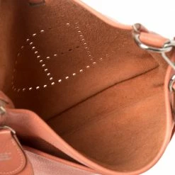 Hermes Rose Tea Taurillon Clemence Leather Evelyne III PM Bag For Women -Deals Hermes Store luxury women hermes used handbags p407680 013