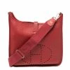 Hermes Rouge Vif Clemence Leather Evelyne III GM Bag For Women -Deals Hermes Store luxury women hermes used handbags p408108 013