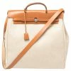 Hermes Natural/Toile Canvas And Leather Herbag 2 In 1 39 Bag For Women 1 Hermes Natural/Toile Canvas And Leather Herbag 2 In 1 39 Bag For Women -Deals Hermes Store luxury women hermes used handbags p408122 013