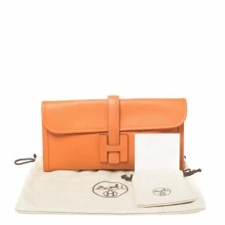 Hermes Orange Epsom Leather Elan Jige 29 Clutch For Women 27 Hermes Orange Epsom Leather Elan Jige 29 Clutch For Women -Deals Hermes Store luxury women hermes used handbags p408125 002