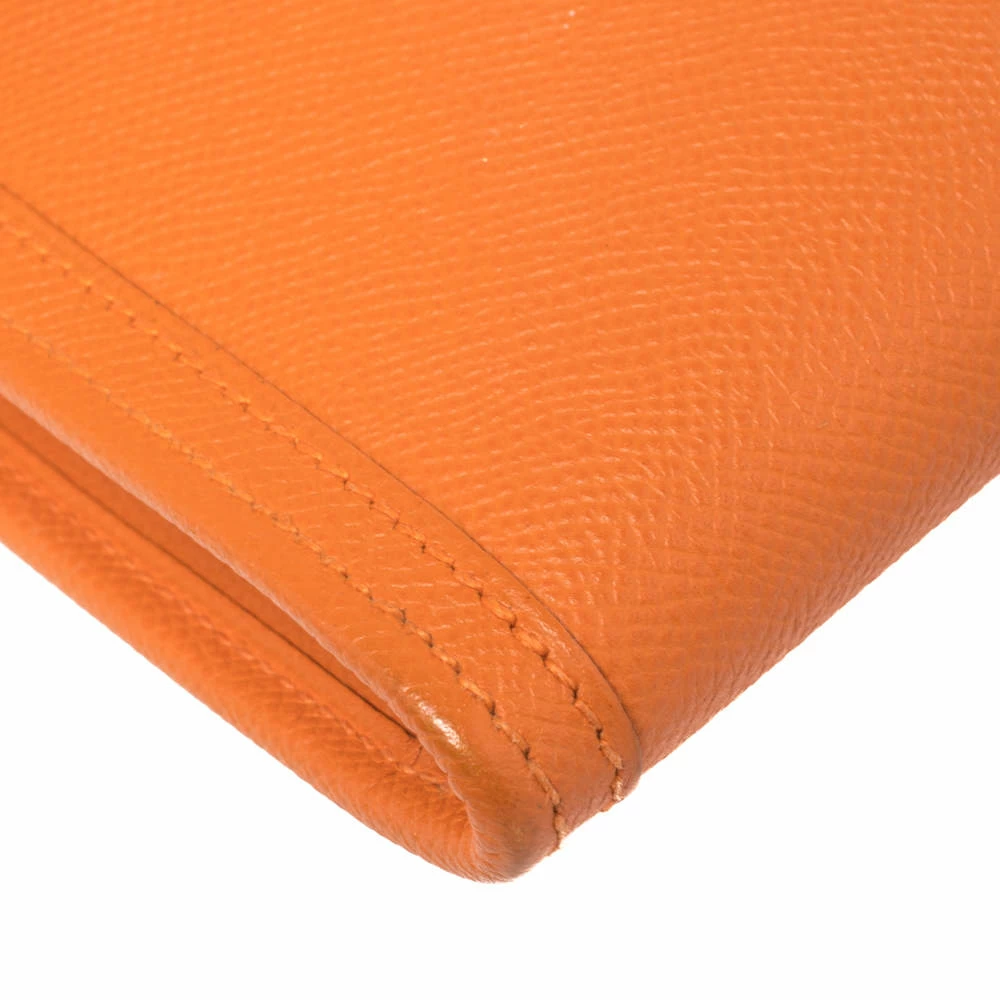 Hermes Orange Epsom Leather Elan Jige 29 Clutch For Women 15 Hermes Orange Epsom Leather Elan Jige 29 Clutch For Women - Image 13
