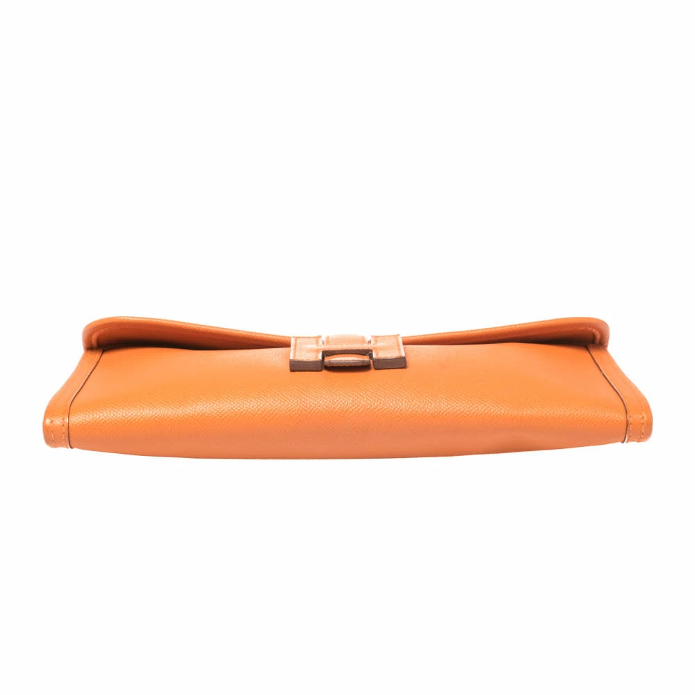 Hermes Orange Epsom Leather Elan Jige 29 Clutch For Women 8 Hermes Orange Epsom Leather Elan Jige 29 Clutch For Women - Image 6