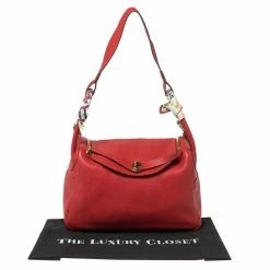 Hermes Rouge Vif Taurillon Clemence Leather Gold Hardware Lindy 34 Bag For Women -Deals Hermes Store luxury women hermes used handbags p408570 001