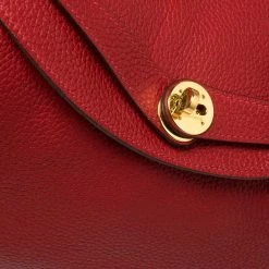 Hermes Rouge Vif Taurillon Clemence Leather Gold Hardware Lindy 34 Bag For Women -Deals Hermes Store luxury women hermes used handbags p408570 008