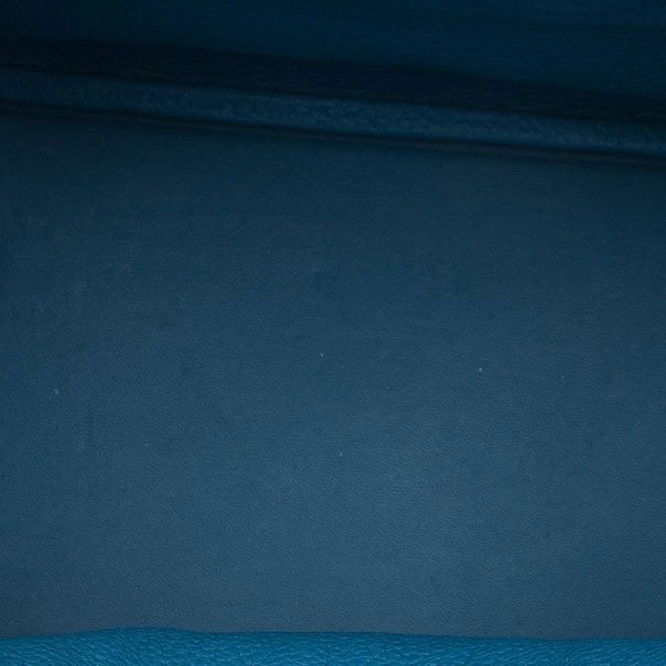 Hermes Blue Clemence Leather Lindy Bag 30 For Women 17 Hermes Blue Clemence Leather Lindy Bag 30 For Women - Image 15