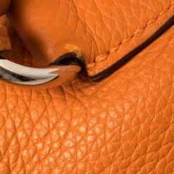 Hermes Orange Taurillon Clemence Leather Palladium Hardware Shoulder Kelly 42 Bag For Women -Deals Hermes Store luxury women hermes used handbags p411428 008