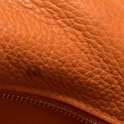 Hermes Orange Taurillon Clemence Leather Palladium Hardware Shoulder Kelly 42 Bag For Women -Deals Hermes Store luxury women hermes used handbags p411428 012