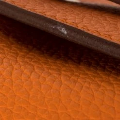 Hermes Orange Taurillon Clemence Leather Palladium Hardware Shoulder Kelly 42 Bag For Women -Deals Hermes Store luxury women hermes used handbags p411428 024