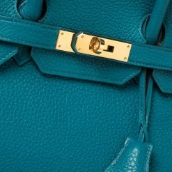 Hermes Cobalt Taurillion Clemence Leather Gold Hardware Birkin 35 Bag For Women -Deals Hermes Store luxury women hermes used handbags p411506 007