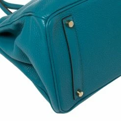 Hermes Cobalt Taurillion Clemence Leather Gold Hardware Birkin 35 Bag For Women -Deals Hermes Store luxury women hermes used handbags p411506 014