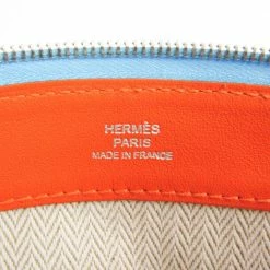 Hermes Blue/Light Blue Leather Tohubohu Clutch Bag For Women -Deals Hermes Store luxury women hermes used handbags p411621 004