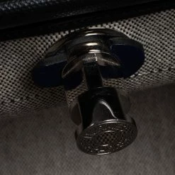 Hermes Black/Blue Sapphire Coated Canvas And Leather Limited Edition Herbag Zip 31 Bag For Women -Deals Hermes Store luxury women hermes used handbags p413424 002