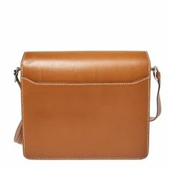 Hermes Natural Sable Veau Butler Leather Palladium Hardware Roulis 24 Bag For Women -Deals Hermes Store luxury women hermes used handbags p413525 004