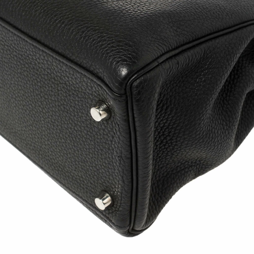 Hermes Hermés Noir Togo Leather Palladium Hardware Kelly Retourne 32 Bag For Women 14 Hermes Hermés Noir Togo Leather Palladium Hardware Kelly Retourne 32 Bag For Women - Image 12