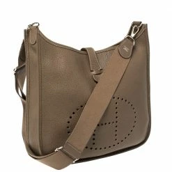 Hermes Etoupe Togo Leather Evelyne III GM Bag For Women 16 Hermes Etoupe Togo Leather Evelyne III GM Bag For Women -Deals Hermes Store luxury women hermes used handbags p416489 005