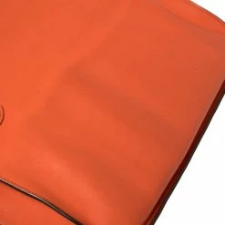 Hermes Orange Poppy Swift Leather Palladium Hardware Jypsiere 28 Bag For Women -Deals Hermes Store luxury women hermes used handbags p417621 002