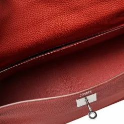 Hermes Rouge Piment Togo Leather Palladium Hardware Kelly Retourne 32 Bag For Women 20 Hermes Rouge Piment Togo Leather Palladium Hardware Kelly Retourne 32 Bag For Women -Deals Hermes Store luxury women hermes used handbags p418010 004