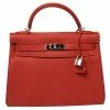 Hermes Rouge Piment Togo Leather Palladium Hardware Kelly Retourne 32 Bag For Women -Deals Hermes Store luxury women hermes used handbags p418010 1618642172 012