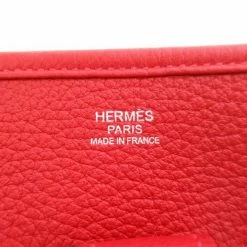 Hermes Rouge Casaque Togo Evelyne PM I For Women -Deals Hermes Store luxury women hermes used handbags p41827 010