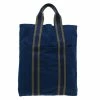 Hermes Navy Blue Canvas Fourre Tout Shopping Tote Bag For Women -Deals Hermes Store luxury women hermes used handbags p41884 001