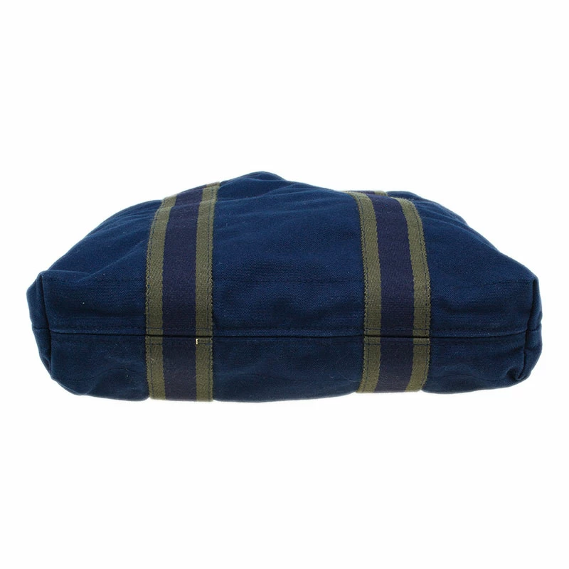 Hermes Navy Blue Canvas Fourre Tout Shopping Tote Bag For Women 7 Hermes Navy Blue Canvas Fourre Tout Shopping Tote Bag For Women - Image 5