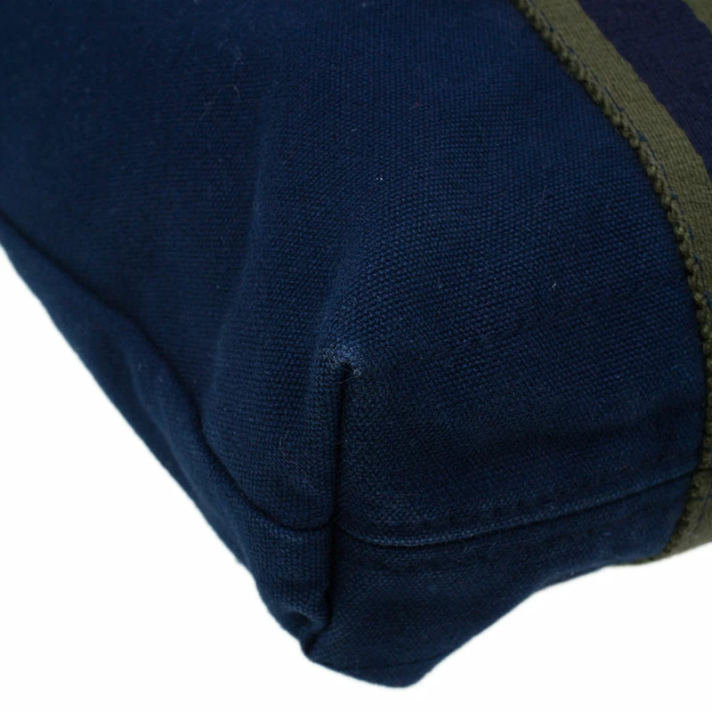 Hermes Navy Blue Canvas Fourre Tout Shopping Tote Bag For Women 14 Hermes Navy Blue Canvas Fourre Tout Shopping Tote Bag For Women - Image 12
