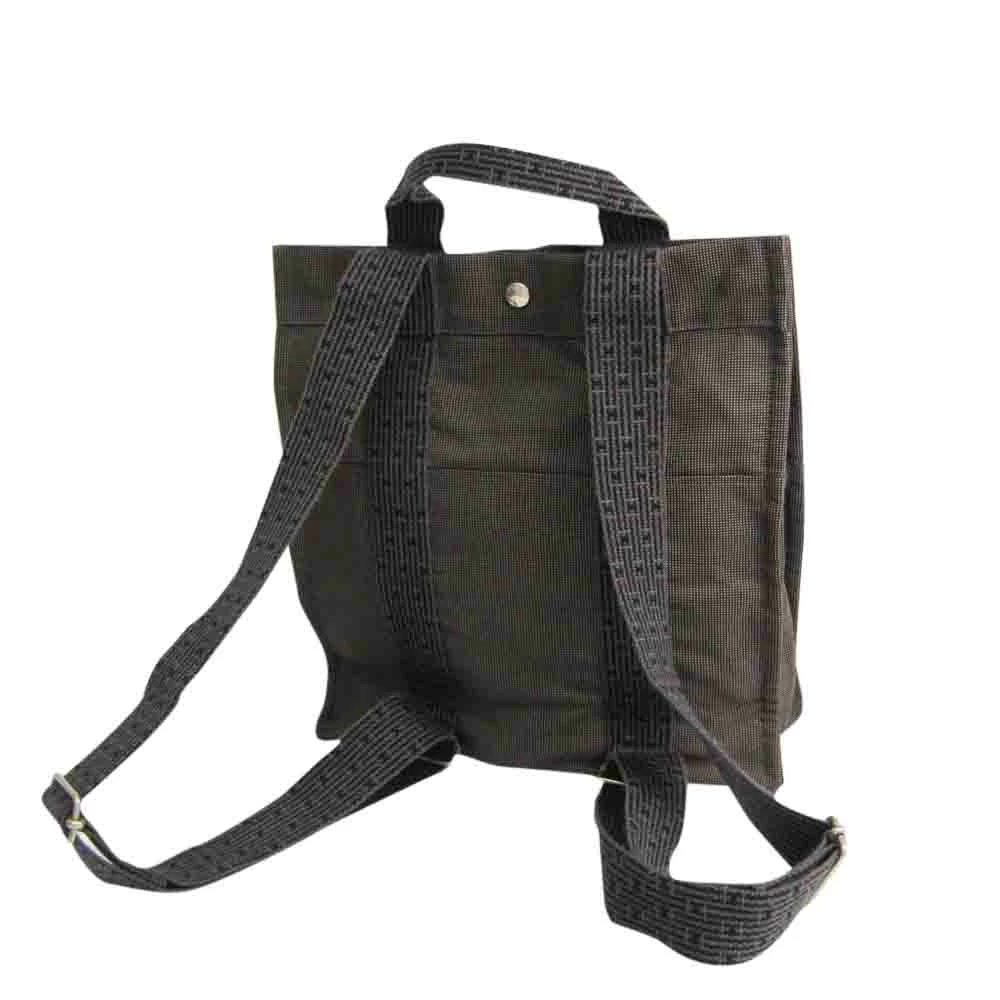 Hermes Black Canvas Herline Backpack For Women 4 Hermes Black Canvas Herline Backpack For Women - Image 2