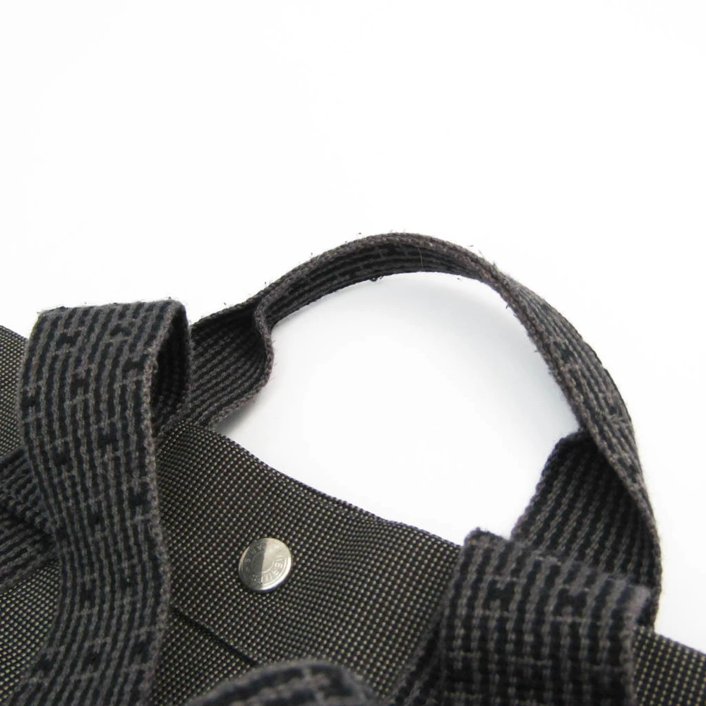 Hermes Black Canvas Herline Backpack For Women 10 Hermes Black Canvas Herline Backpack For Women - Image 8