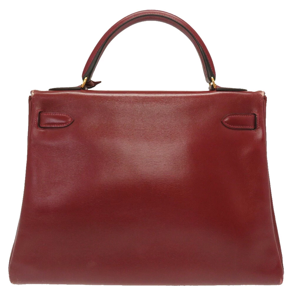 Hermes Red Box Leather Kelly Retourne 32 Bag For Women 4 Hermes Red Box Leather Kelly Retourne 32 Bag For Women - Image 2