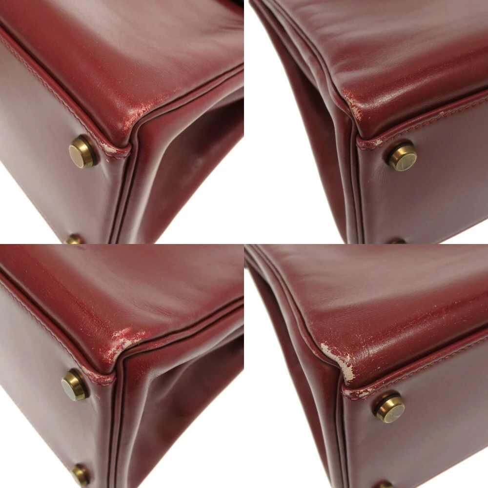 Hermes Red Box Leather Kelly Retourne 32 Bag For Women 12 Hermes Red Box Leather Kelly Retourne 32 Bag For Women - Image 10