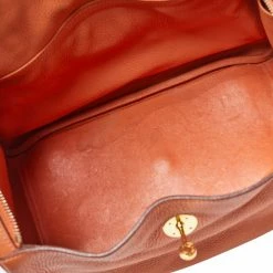 Hermes Orange Taurillon Clemence Leather Lindy 30 Bag For Women 22 Hermes Orange Taurillon Clemence Leather Lindy 30 Bag For Women -Deals Hermes Store luxury women hermes used handbags p423836 001