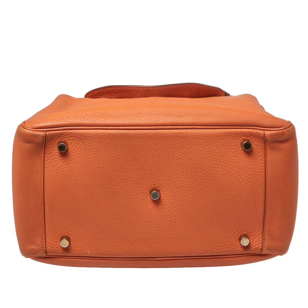 Hermes Orange Taurillon Clemence Leather Lindy 30 Bag For Women 9 Hermes Orange Taurillon Clemence Leather Lindy 30 Bag For Women - Image 7