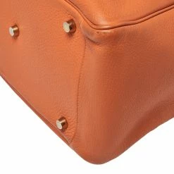 Hermes Orange Taurillon Clemence Leather Lindy 30 Bag For Women 27 Hermes Orange Taurillon Clemence Leather Lindy 30 Bag For Women -Deals Hermes Store luxury women hermes used handbags p423836 009