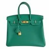 Hermes Hermès Vert Vertigo Epsom Birkin 35 Bag For Women -Deals Hermes Store luxury women hermes used handbags p423921 002