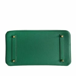 Hermes Hermès Vert Vertigo Epsom Birkin 35 Bag For Women -Deals Hermes Store luxury women hermes used handbags p423921 004